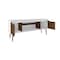 Manhattan Comfort Bradley 62.99 TV Stand, White and Rustic Brown 228BMC69 - alternate 3